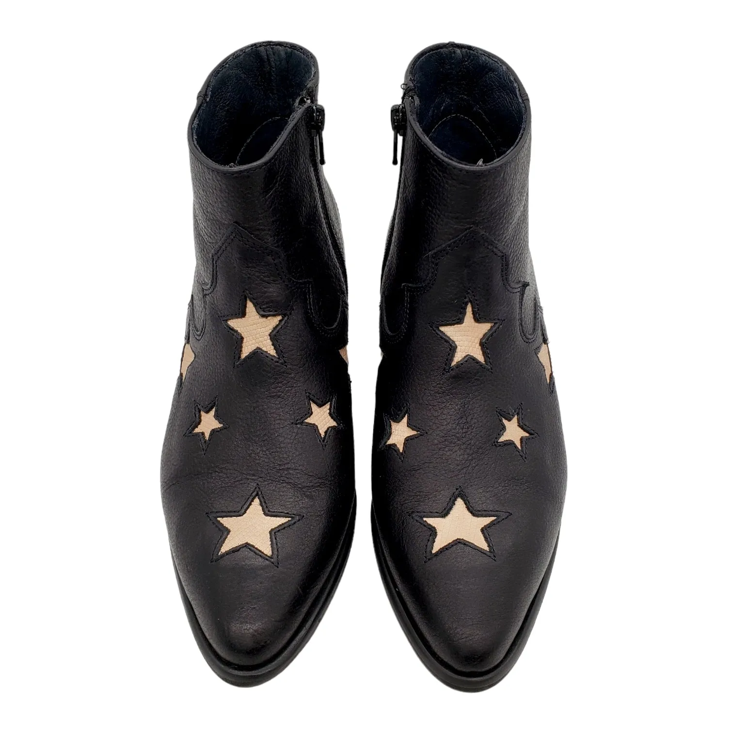 Hush Black Star Camber Ankle Boots