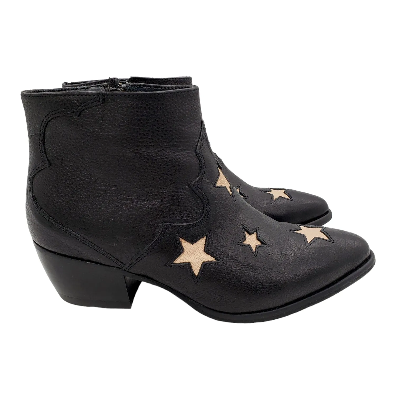 Hush Black Star Camber Ankle Boots