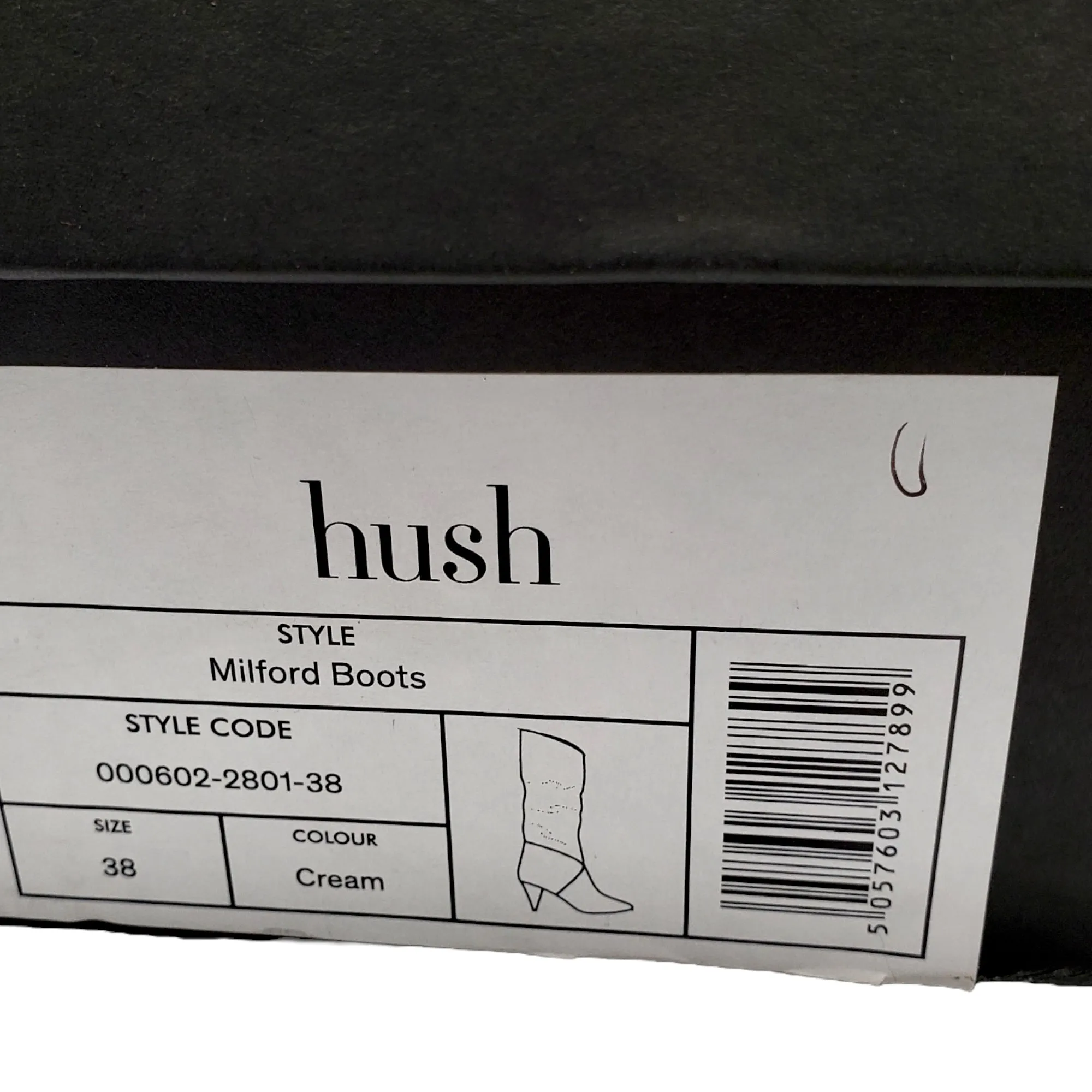 Hush Cream Knee Length Milford Boots