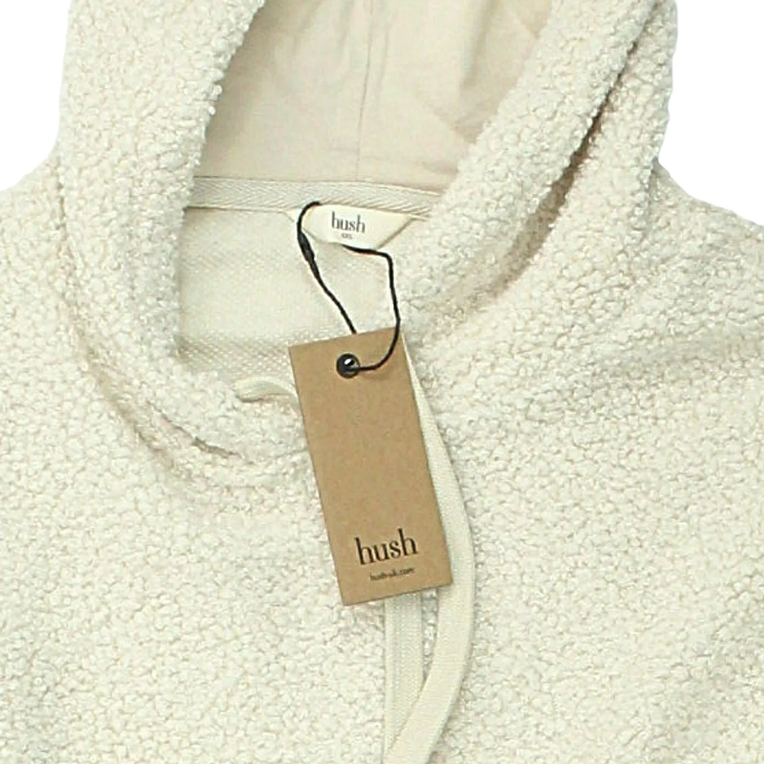 Hush Ecru Teddy Oversized Hoodie