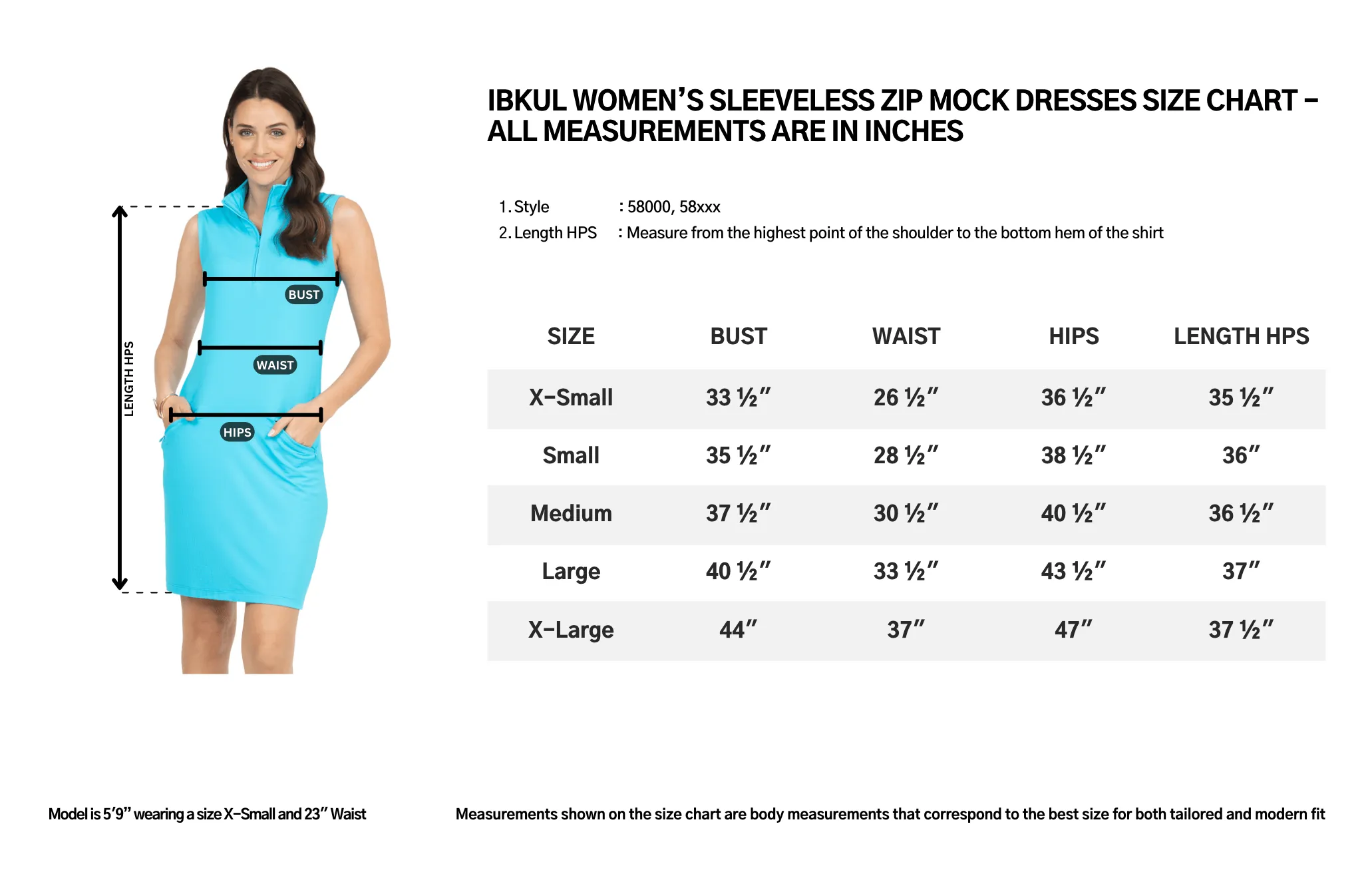 Ibkül Solid Sleeveless Mock Dress 58000