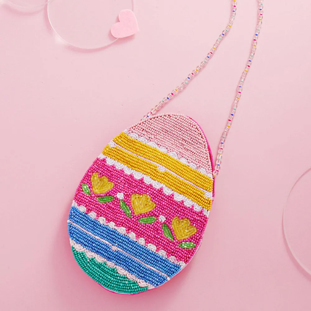 iLLASPARKZ Easter Egg Beaded Mini Crossbody Bag