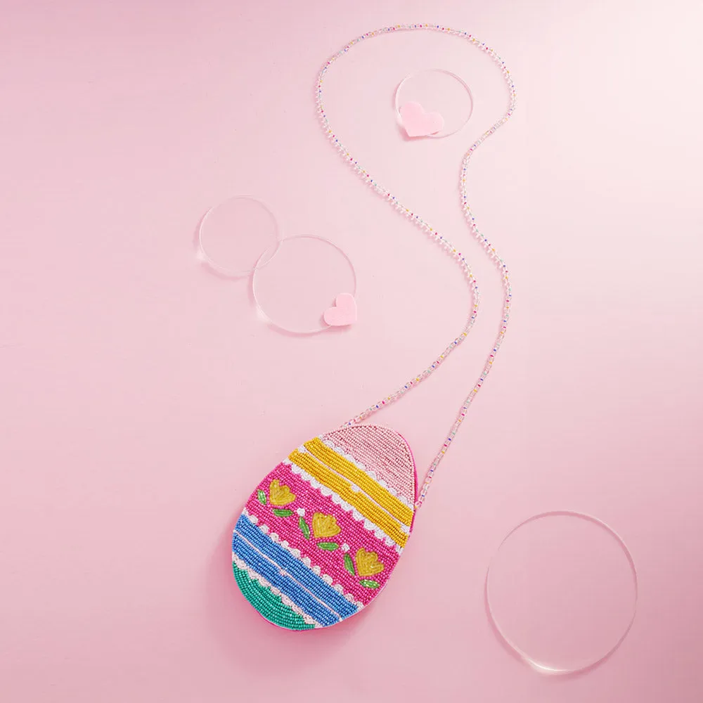 iLLASPARKZ Easter Egg Beaded Mini Crossbody Bag