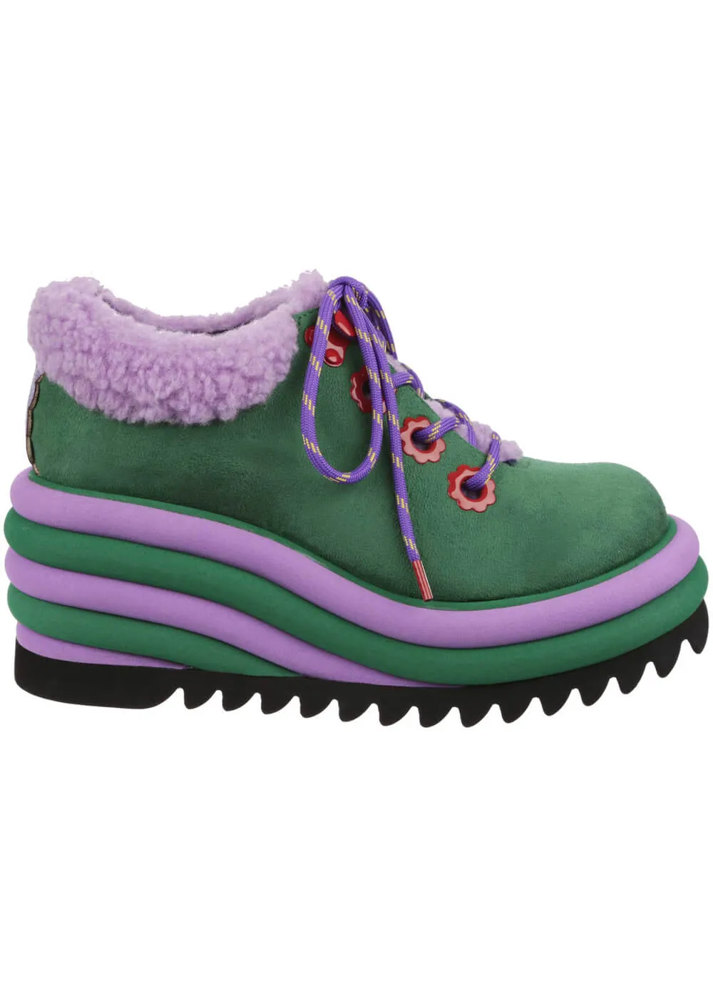 Irregular Choice Green 70's Ankle Boots - Chunky, Funky Style