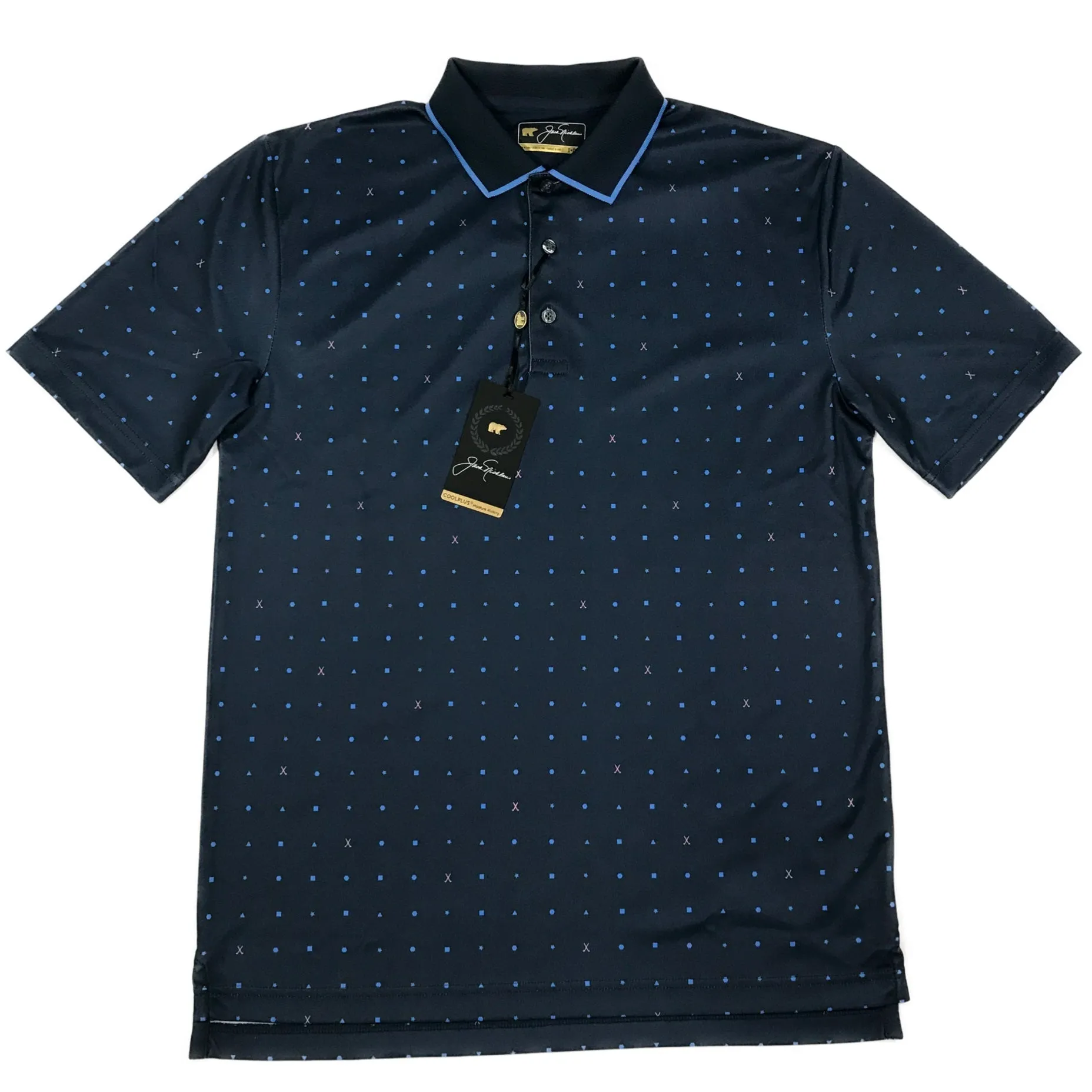 Jack Nicklaus Black Label Mini Geo Polo Shirts by Perry Ellis