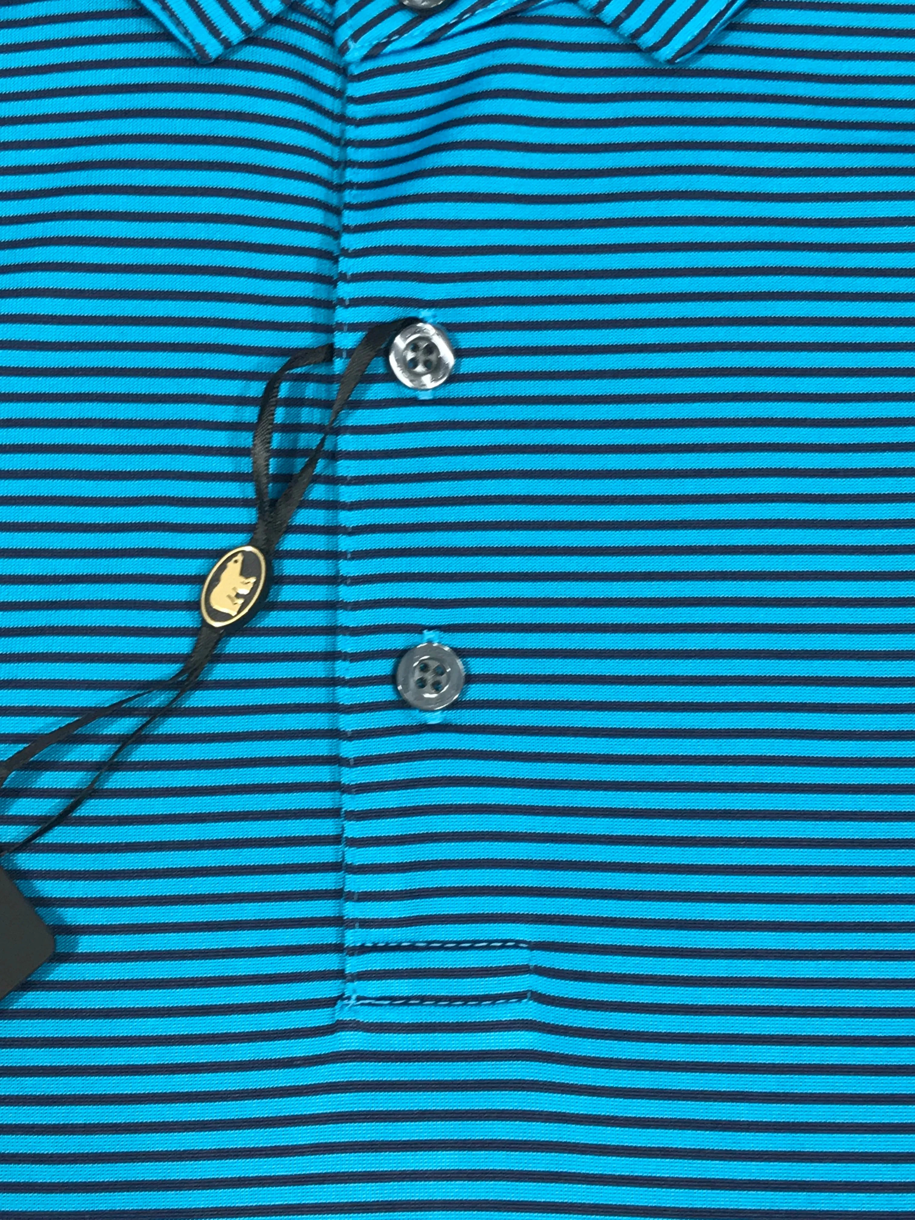 Jack Nicklaus Perry Ellis polo shirts - Black Label feeder stripe