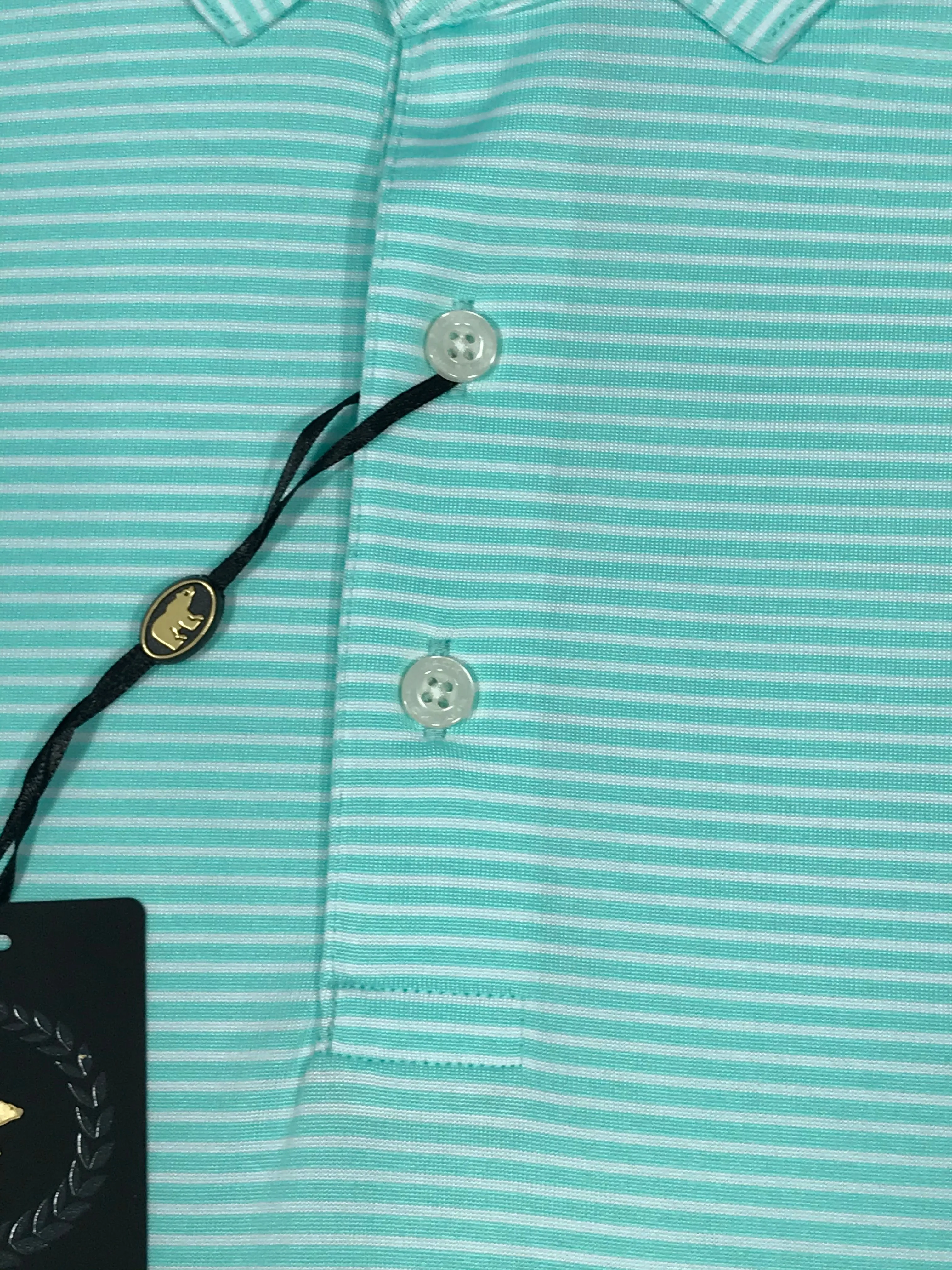 Jack Nicklaus Perry Ellis polo shirts - Black Label feeder stripe