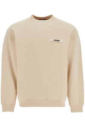 Jacquemus 'Round Neck Sweatshirt With Gros Grain   Beige