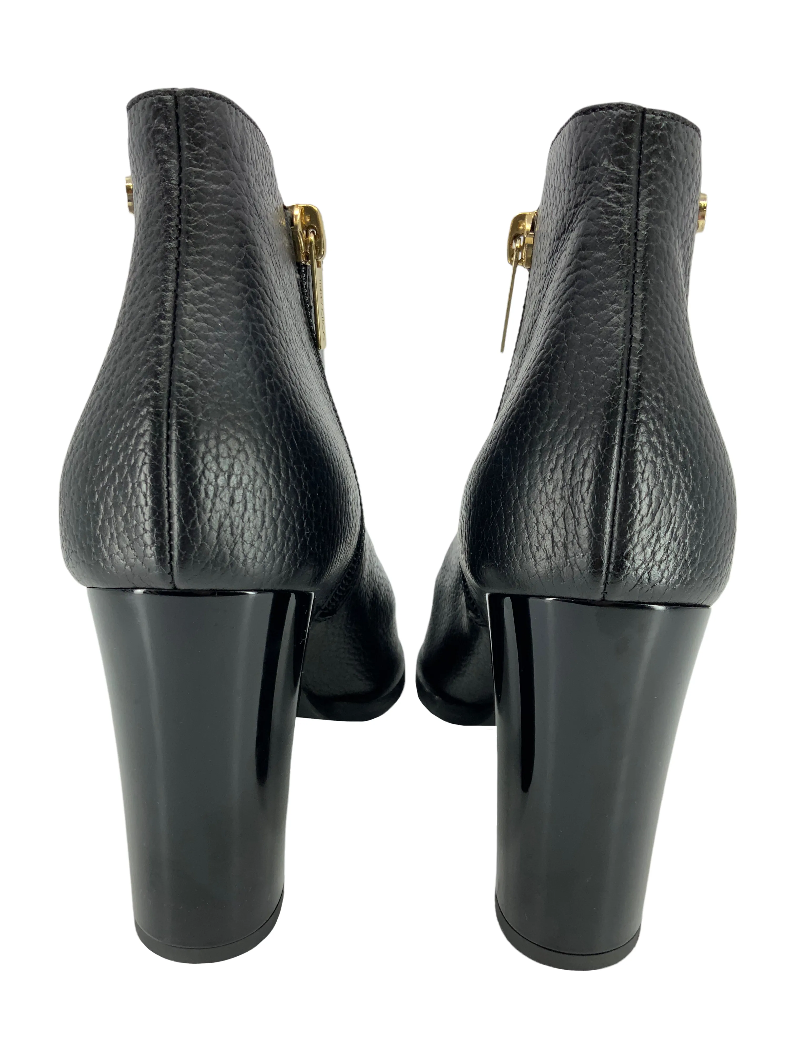 Jimmy Choo Hart 95 Leather Boots - Size 6.