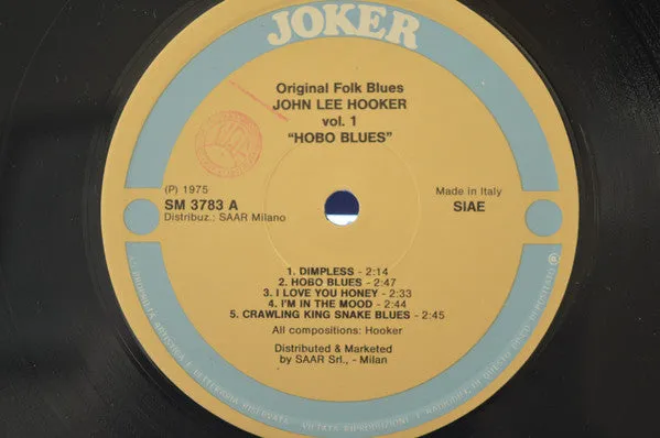 John Lee Hooker ~ Vol. 1 - Hobo Blues