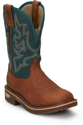 Justin Mens Boots CR4010  Resistor Nano Comp Toe Russet