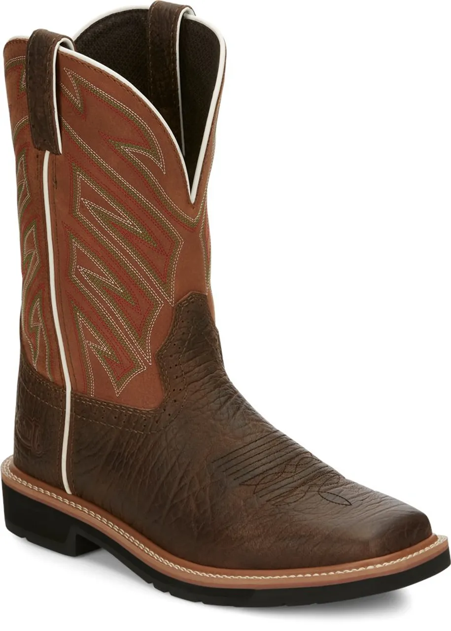 Justin Mens Boots SE4560  Electrician Brown