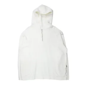 Katharine Hamnett White Rico 1/4 Zip Hoodie