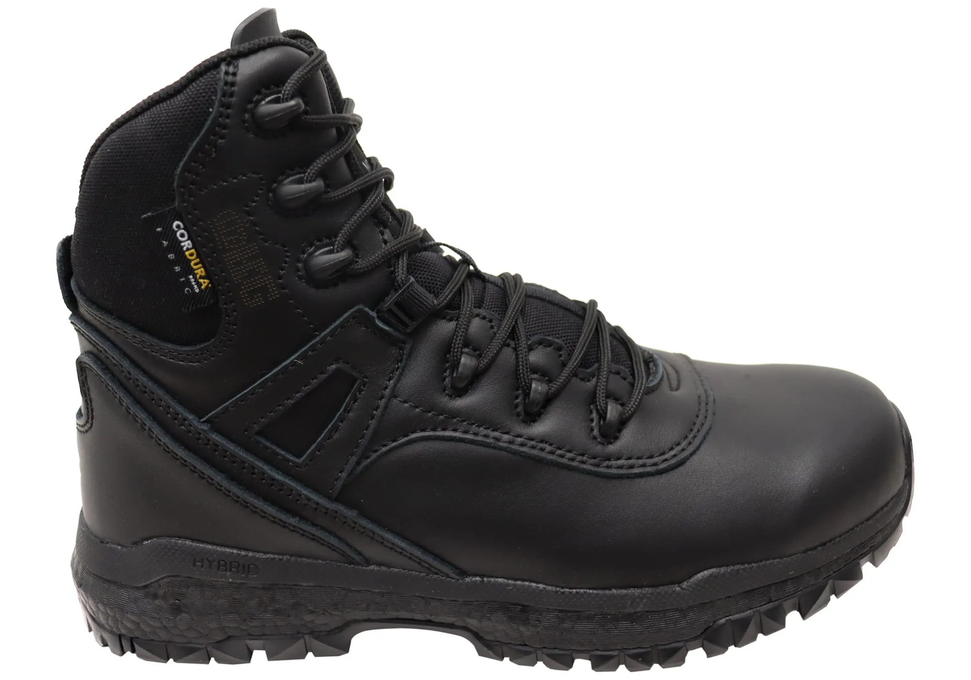 KingGee Mens N Force Hybrid 6 Inch Black Non Safety Boots