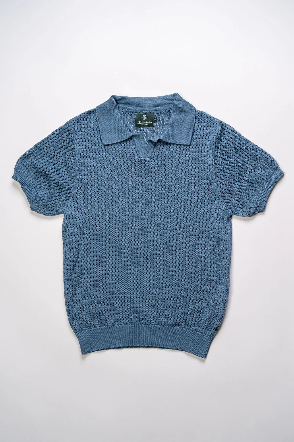 Knickerbocker Blue Cotton Yuma Polo.