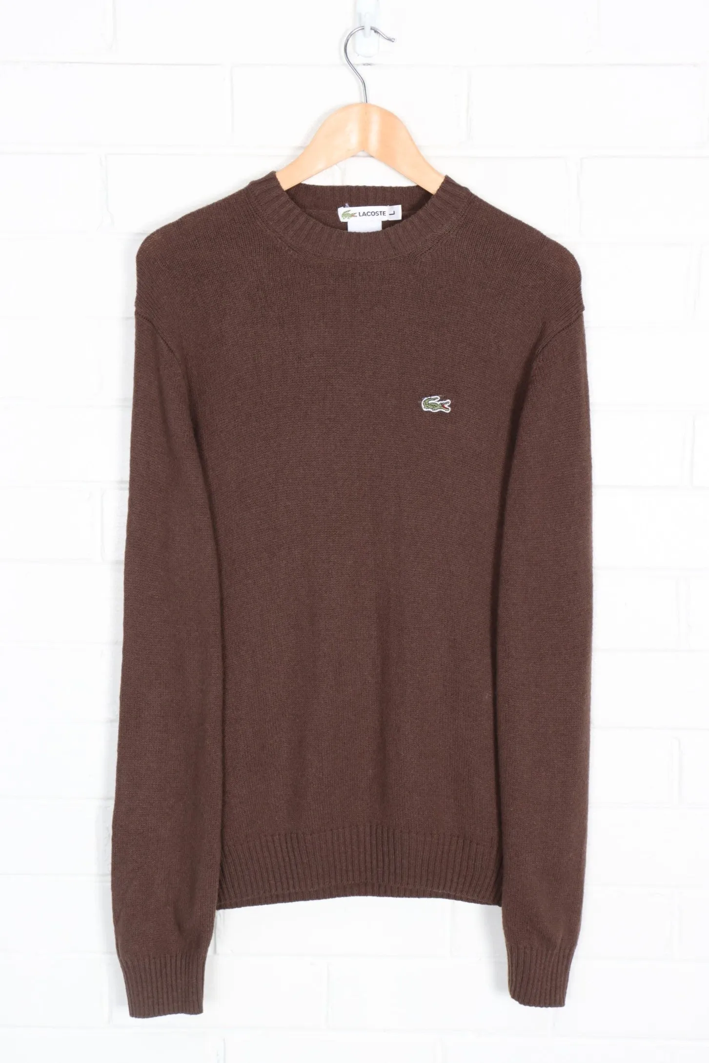 LACOTSE Brown Embroidered Knit Large