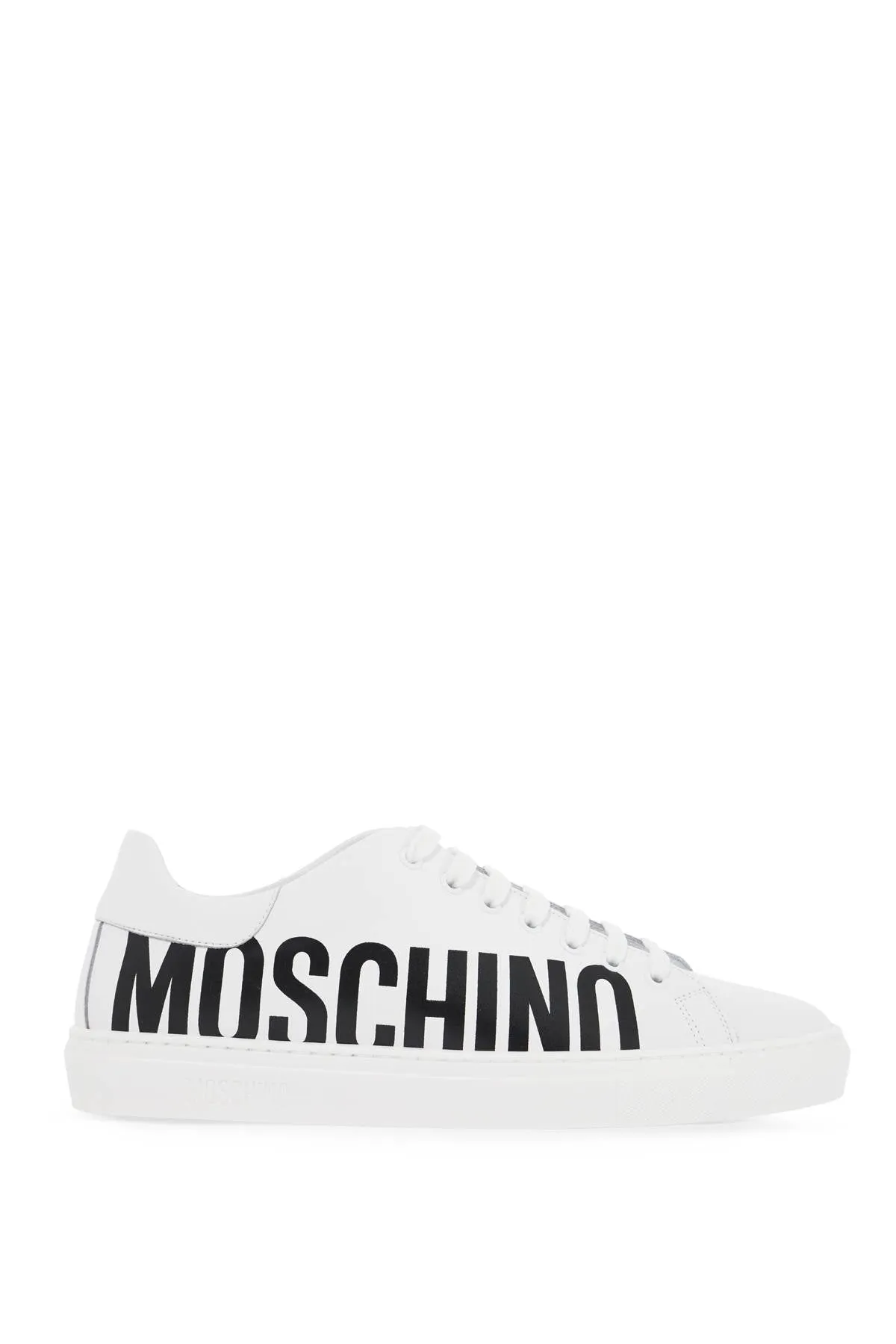 leather sneakers with logo print MB15012G1LGA0 BIANCO