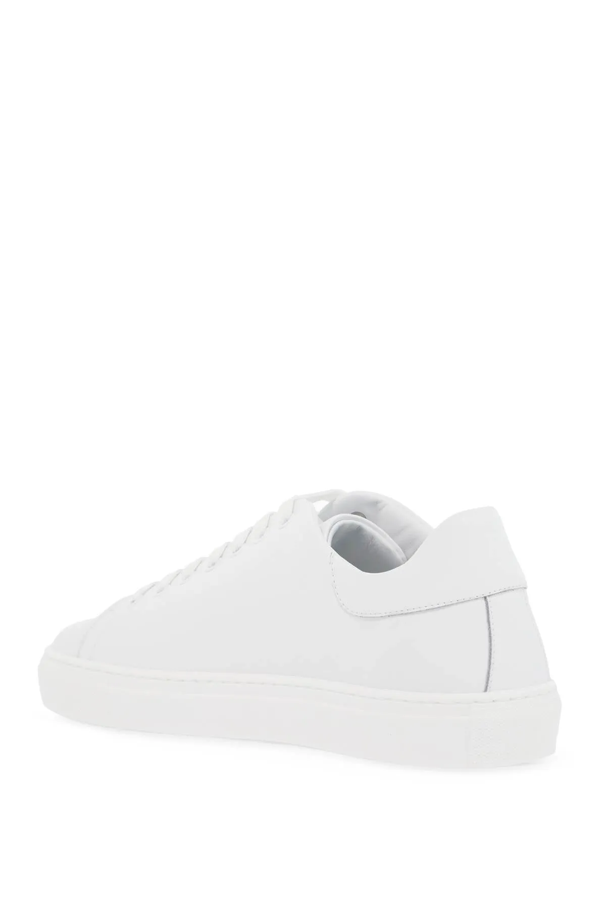 leather sneakers with logo print MB15012G1LGA0 BIANCO