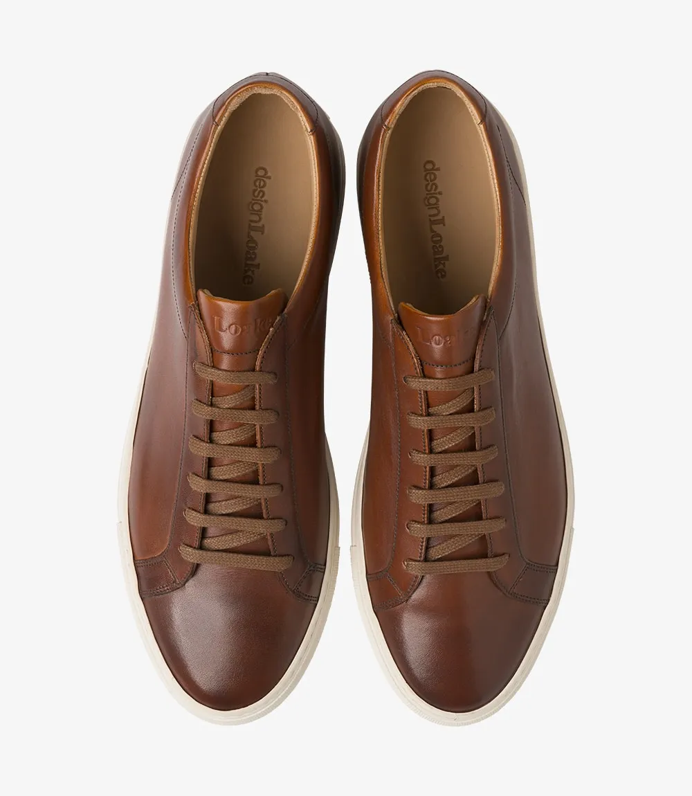 LOAKE Chestnut Leather Sneakers