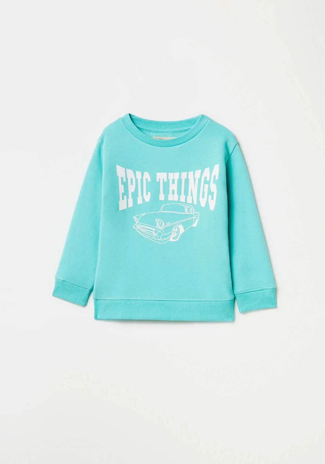 Long Sleeve Car Sweatshirt, Blue - Buy Now