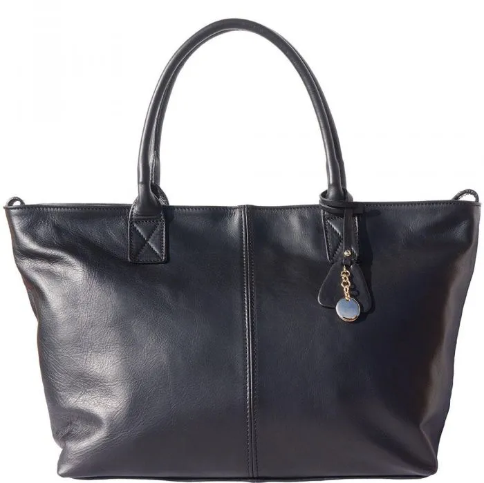 Loretta Leather Tote Bag - Double Handle