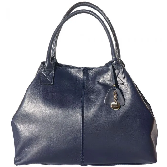 Loretta Leather Tote Bag - Double Handle