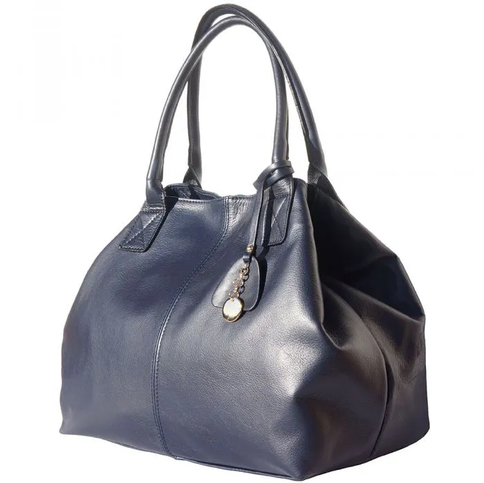 Loretta Leather Tote Bag - Double Handle