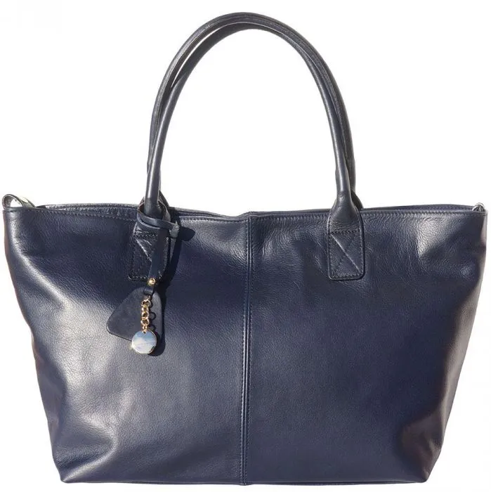 Loretta Leather Tote Bag - Double Handle