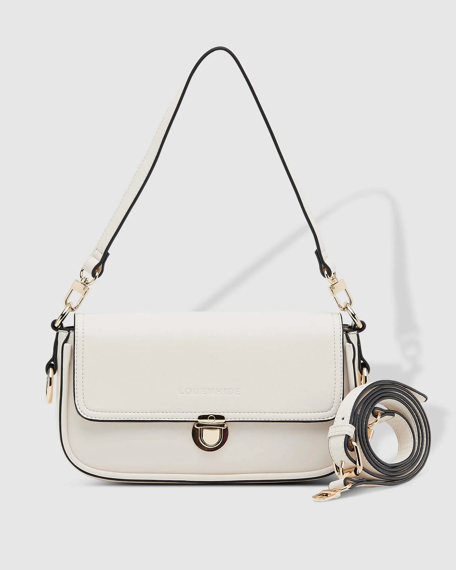 Louenhide Madeline Recycled Crossbody Bag In Vanilla