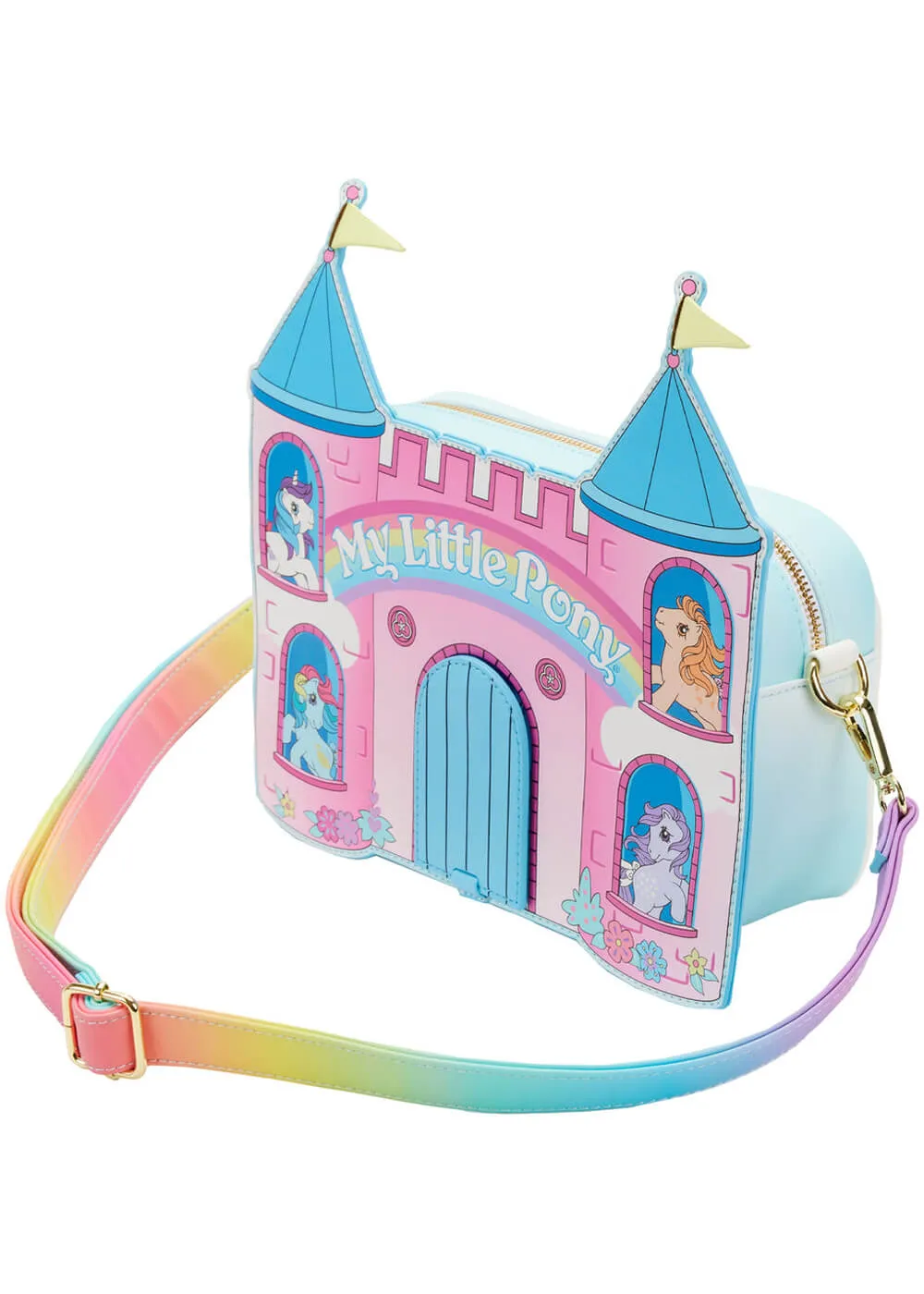 Loungefly My Little Pony Castle Crossbody Bag Multi