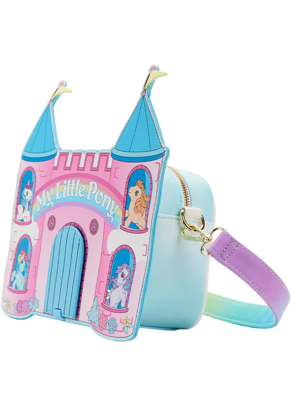 Loungefly My Little Pony Castle Crossbody Bag Multi