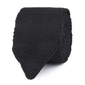 Lupo Black Knit Tie