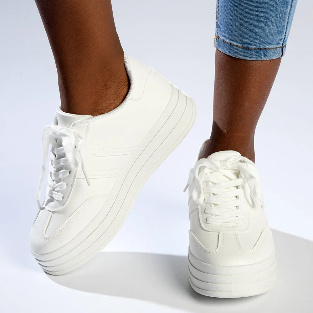 Madison Ashton Fashion Sneaker - White