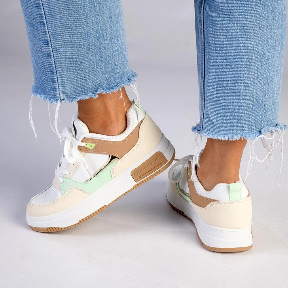 Madison Harley White Multi Sneaker - Multi Color