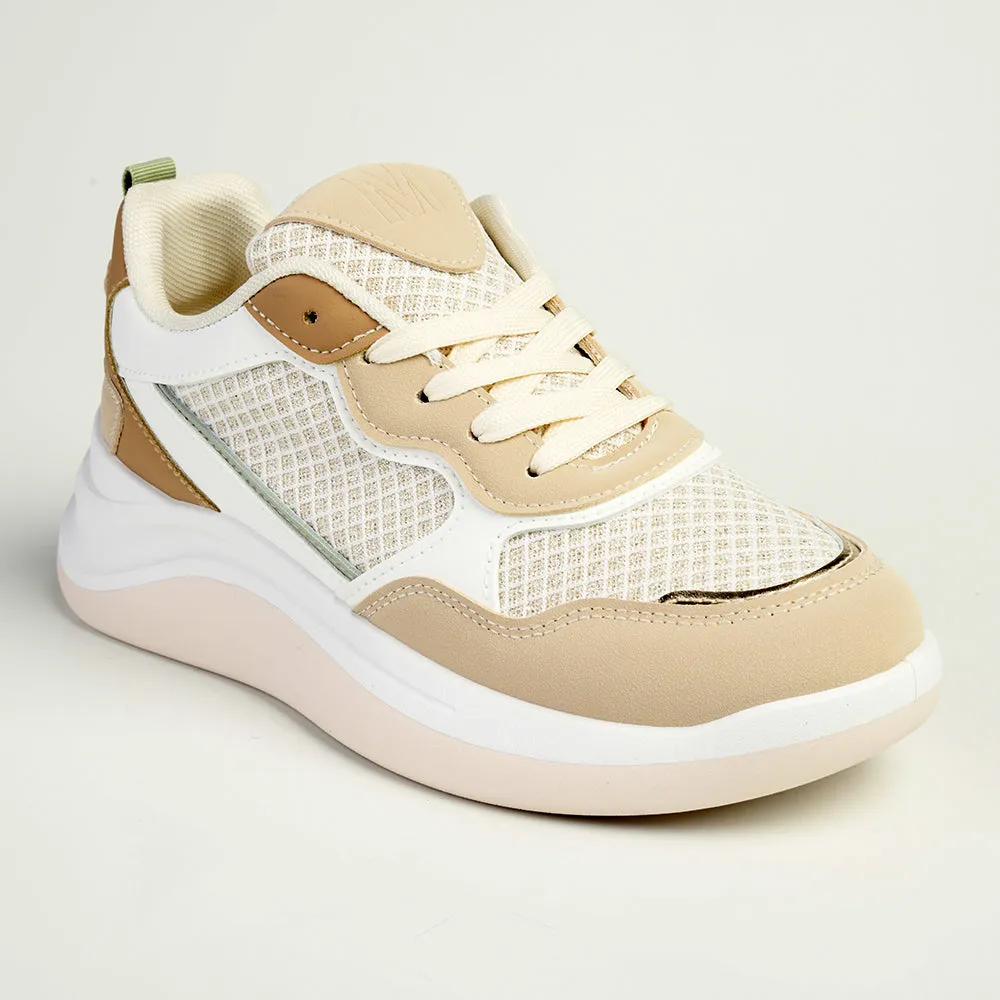 Madison Tanya Mesh Fashion Sneaker - Nude/Multi Color