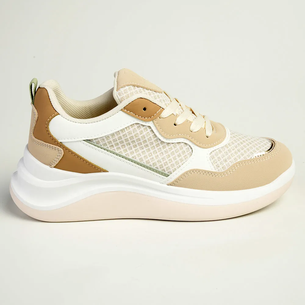 Madison Tanya Mesh Fashion Sneaker - Nude/Multi Color