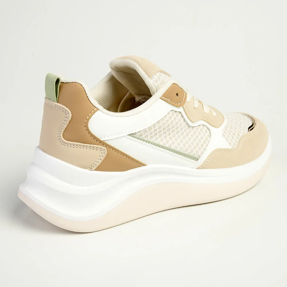 Madison Tanya Mesh Fashion Sneaker - Nude/Multi Color