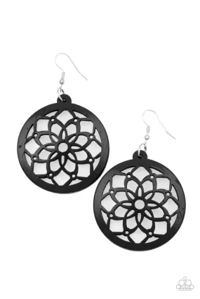 Mandala Meadow - Black Earring: Buy Online Now