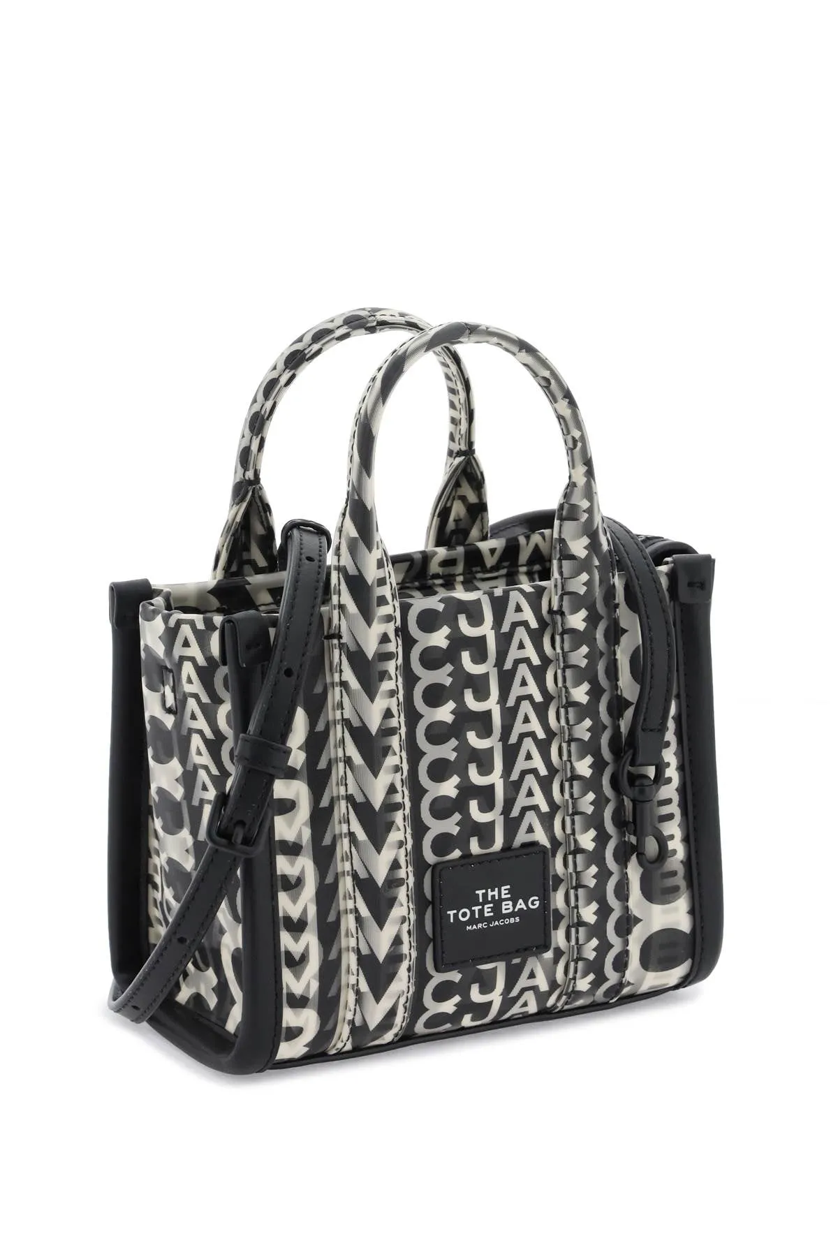 Marc jacobs the mini tote bag with lenticular effect 2R3HCR012H01 BLACK WHITE