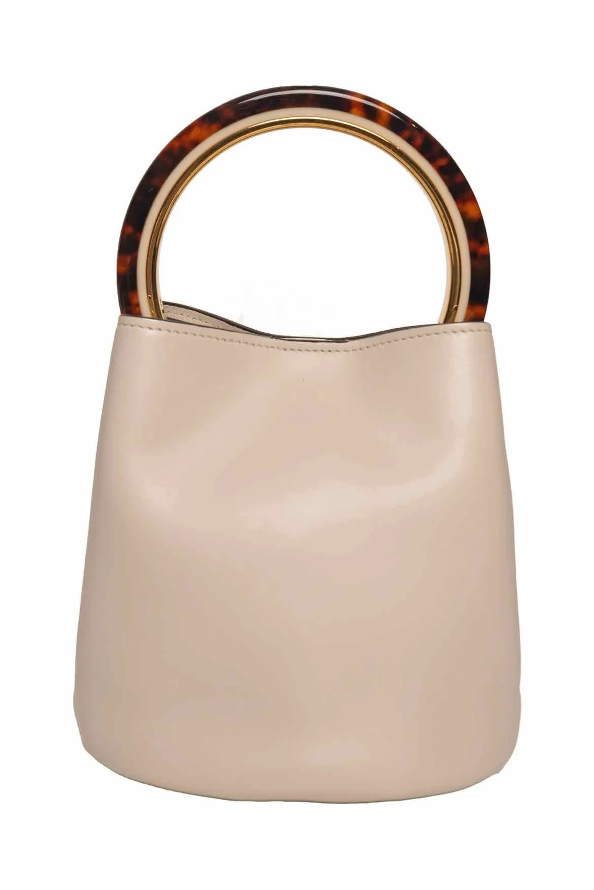 Marni Pannier Top Handle Leather Bucket Bag