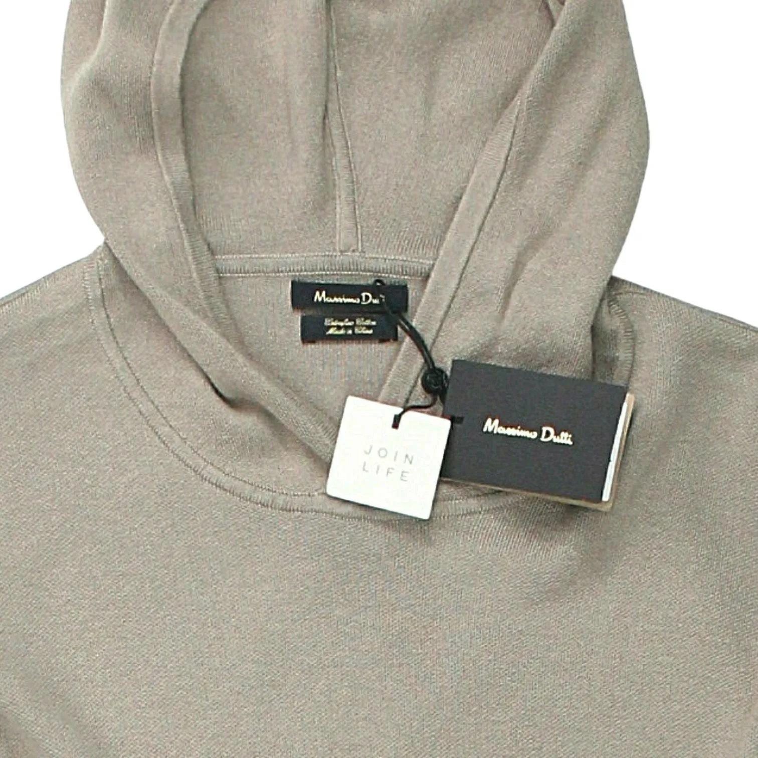 Massimo Dutti Brown Knit Hoodie