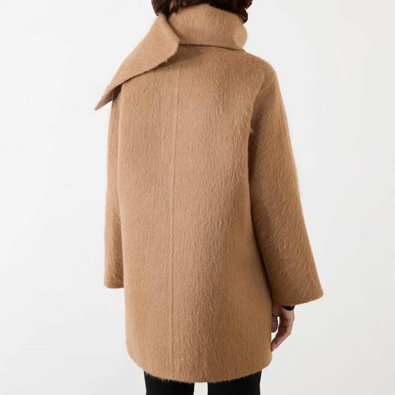 MAX MARA STUDIO Fiumana Scarf Peacoat - Camel