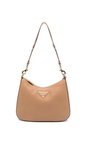 Medium Leather Bag - Caramel