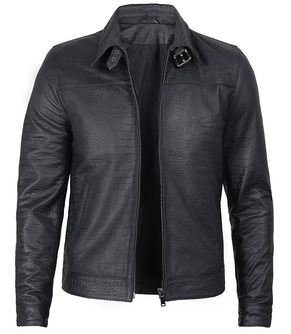 Men's Premium Black Leather Jacket