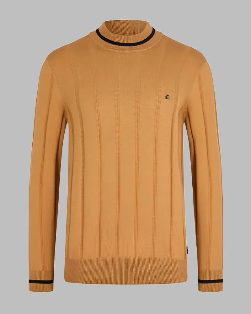 Merc London tan jumper - MILTON collection.