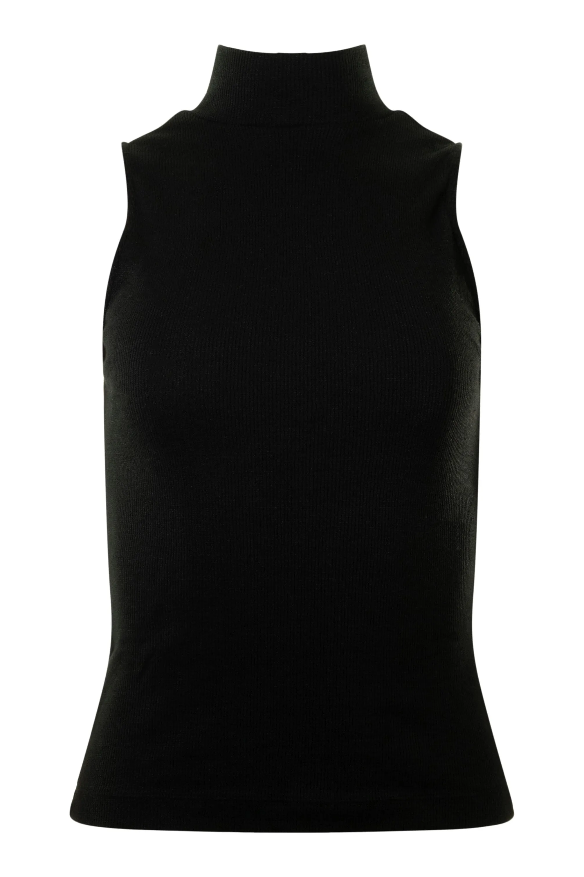 Michael Stars Black Lino Mock Neck