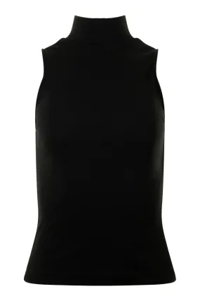 Michael Stars Black Lino Mock Neck