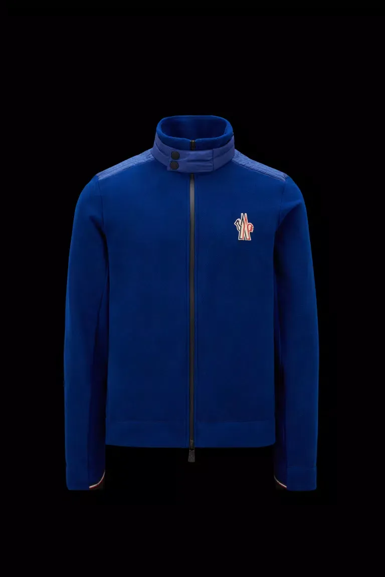 MONCLER fleece cardigan.