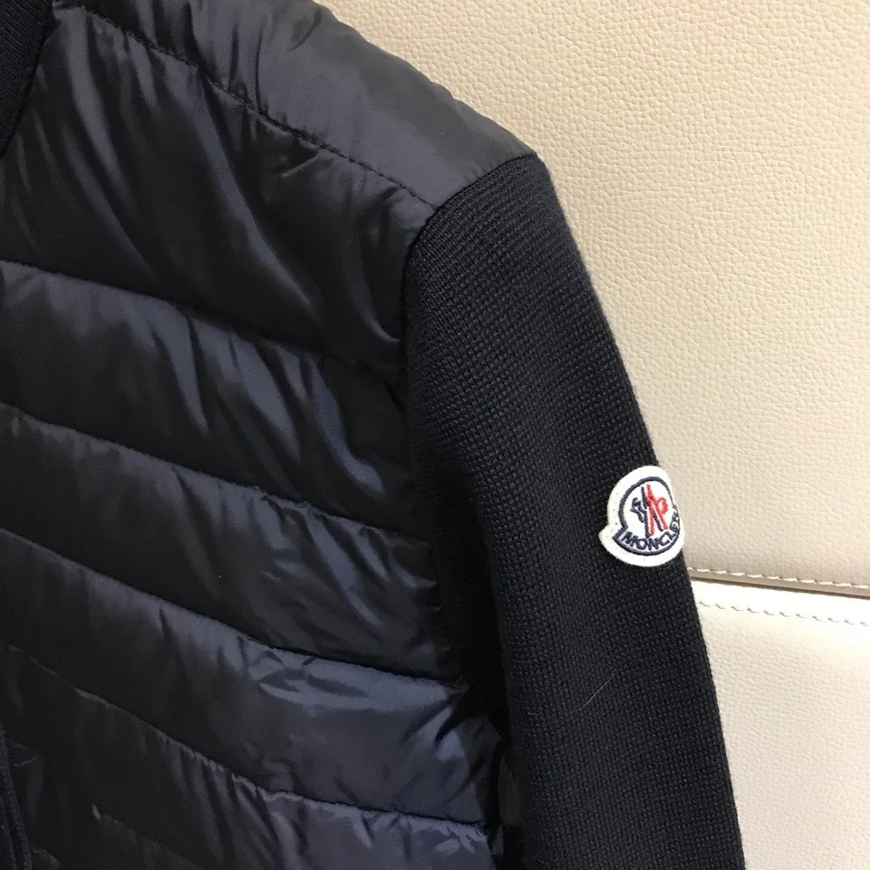 MONCLER Padded Wool Cardigan