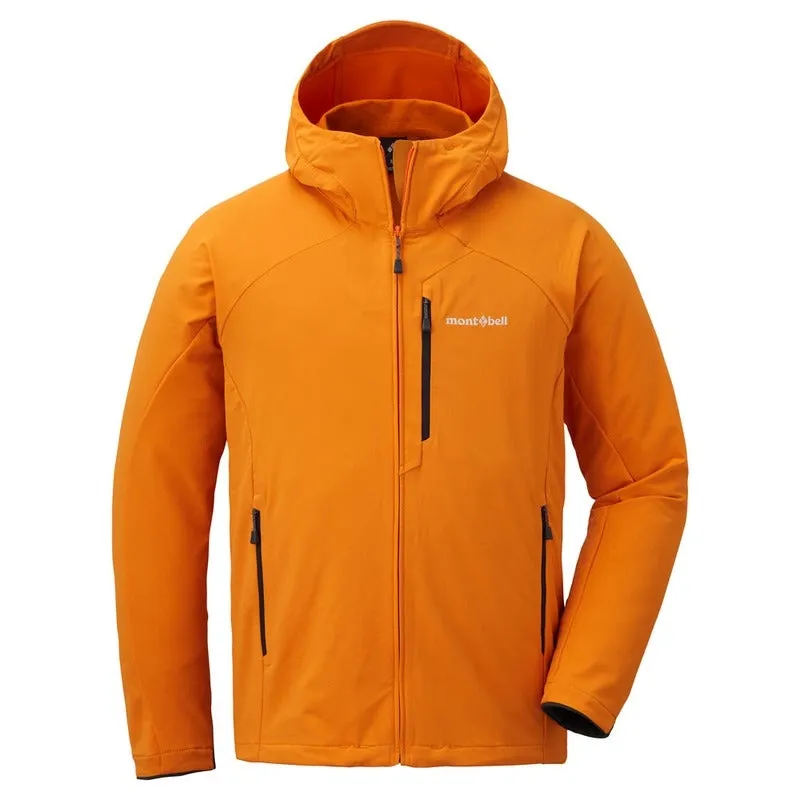 Montbell Jacket - Men's CLIMAPRO 200 Hooded Black | Wind Resistant | Water Repellent